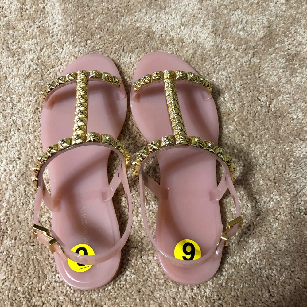 stuartweitzman Jelly sandals sz 9